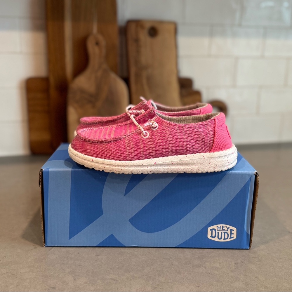 Hey Dude Pink Sneakers Comfortable Casual Shoes